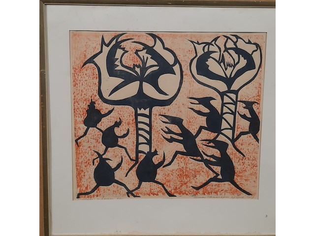 Kunstwerk, h. stammeshaus, mellicta's en erebi's - 4/25, 1967 - afbeelding 4 van  9