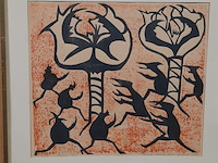 Kunstwerk, h. stammeshaus, mellicta's en erebi's - 4/25, 1967 - afbeelding 4 van  9