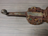 Kunstwerk in de vorm van een viool - 20x54cm - afbeelding 2 van  3