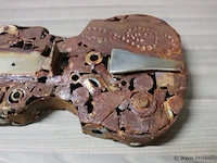 Kunstwerk in de vorm van een viool - 20x54cm - afbeelding 3 van  3