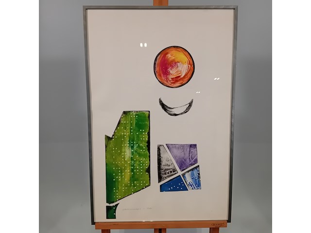 Kunstwerk in lijst, gedicht uit kindertijd 8 1/8 - afbeelding 1 van  8