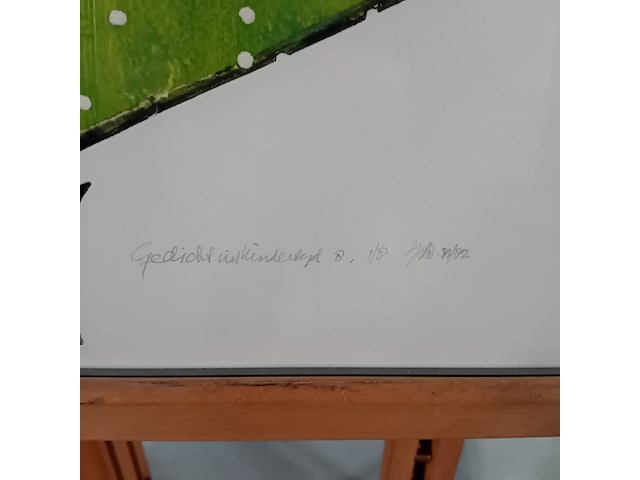 Kunstwerk in lijst, gedicht uit kindertijd 8 1/8 - afbeelding 4 van  8