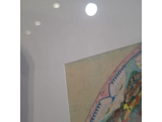 Kunstwerk in lijst, w. de boer, mandala 4 - afbeelding 4 van  7