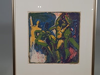 Kunstwerk in lijst, w. j. motz, koregmeiden 5/14, 1996 - afbeelding 1 van  8