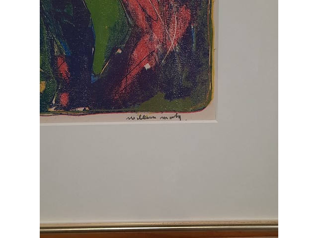 Kunstwerk in lijst, w. j. motz, koregmeiden 5/14, 1996 - afbeelding 3 van  8