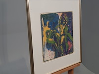 Kunstwerk in lijst, w. j. motz, koregmeiden 5/14, 1996 - afbeelding 4 van  8