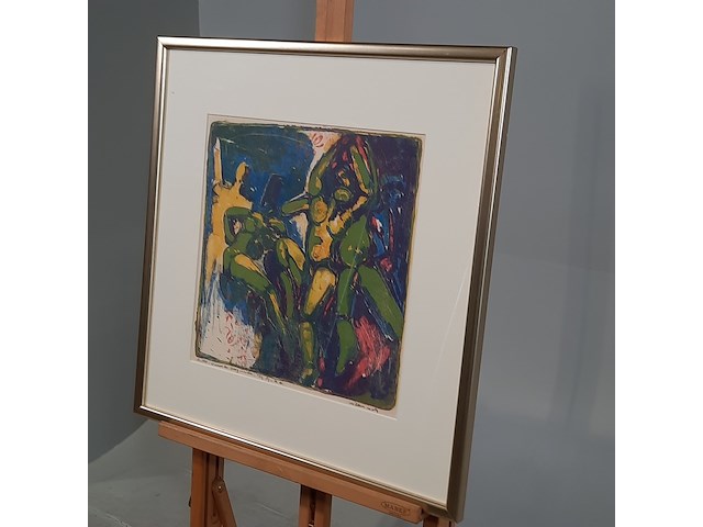 Kunstwerk in lijst, w. j. motz, koregmeiden 5/14, 1996 - afbeelding 5 van  8