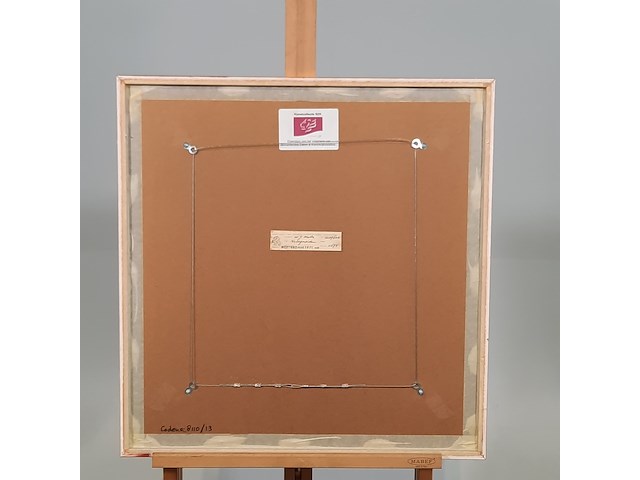 Kunstwerk in lijst, w. j. motz, koregmeiden 5/14, 1996 - afbeelding 7 van  8