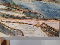 Kunstwerk maya wildevuur (1944-2023), het begin van het stierengevect - in bayonne, frankrijk, 1988 - afbeelding 9 van  11