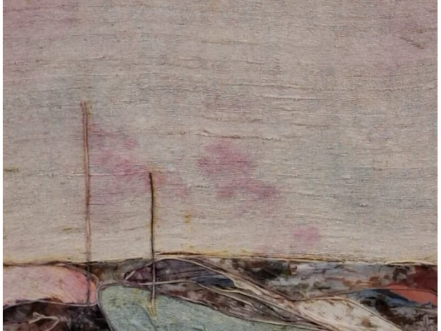 Kunstwerk maya wildevuur (1944-2023), zijde collage - compositie - afbeelding 1 van  10