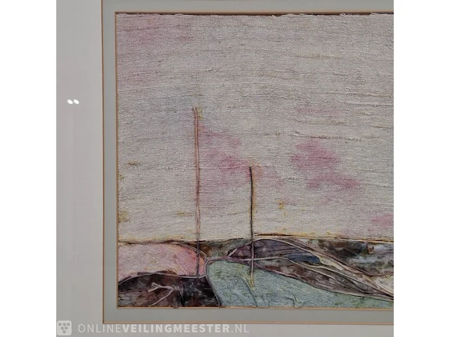 Kunstwerk maya wildevuur (1944-2023), zijde collage - compositie - afbeelding 5 van  10