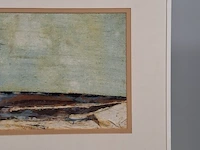 Kunstwerk maya wildevuur (1944-2023), zijdecollage - strand - afbeelding 4 van  9