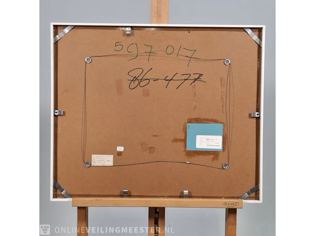 Kunstwerk maya wildevuur (1944-2023), zijdecollage - strand - afbeelding 8 van  9