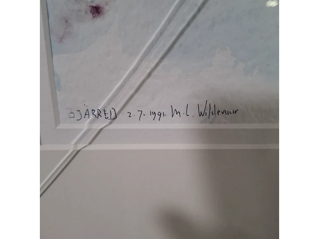 Kunstwerk, maya wildevuur, bjorred, 1991 - afbeelding 5 van  9