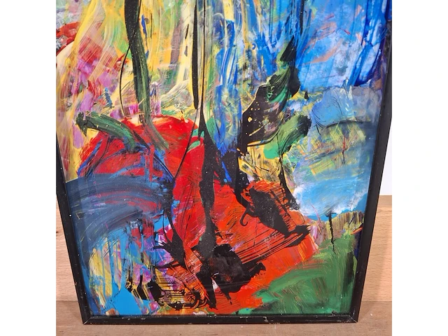 Kunstwerk, maya wildevuur, compositie - afbeelding 3 van  8
