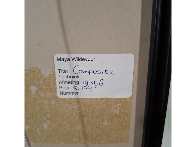 Kunstwerk, maya wildevuur, compositie - afbeelding 8 van  8