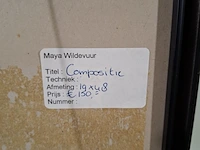 Kunstwerk, maya wildevuur, compositie - afbeelding 8 van  8
