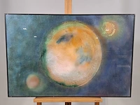 Kunstwerk, maya wildevuur, 't heelal, 1989 - afbeelding 1 van  8