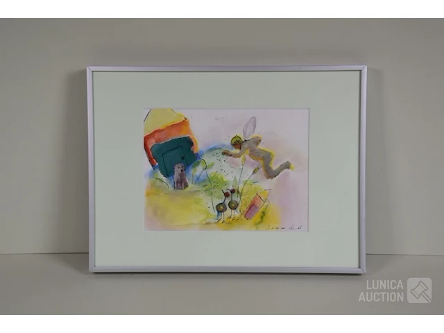 Kunstwerk mixed media - afbeelding 1 van  4