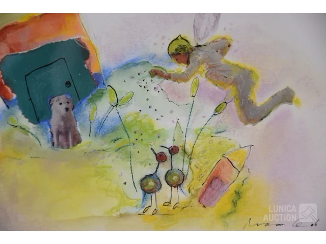 Kunstwerk mixed media - afbeelding 3 van  4