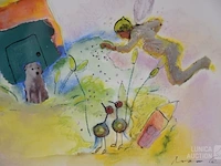 Kunstwerk mixed media - afbeelding 3 van  4