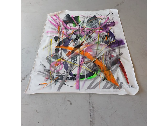 Kunstwerk op doek gesigneerd " parscha mirghawameddin " - afbeelding 1 van  7