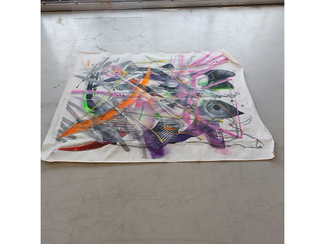 Kunstwerk op doek gesigneerd " parscha mirghawameddin " - afbeelding 2 van  7