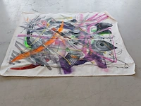 Kunstwerk op doek gesigneerd " parscha mirghawameddin " - afbeelding 2 van  7
