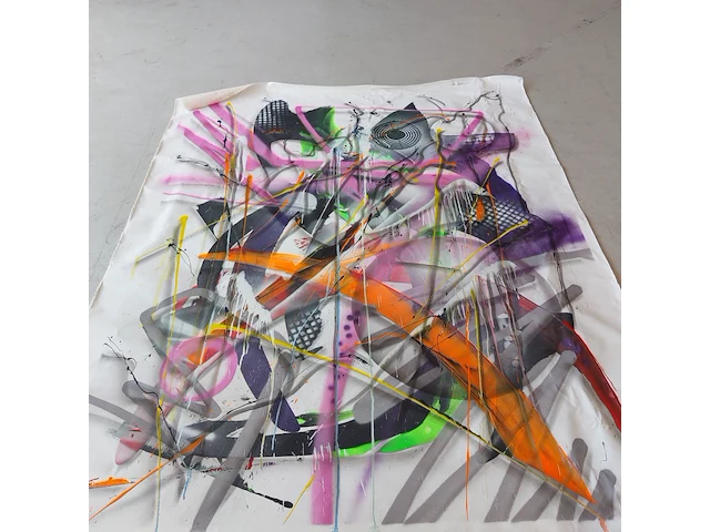 Kunstwerk op doek gesigneerd " parscha mirghawameddin " - afbeelding 4 van  7
