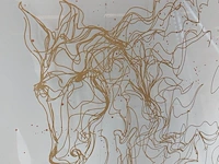 Kunstwerk op glas " wild horse " jonathan antony barber - afbeelding 3 van  6