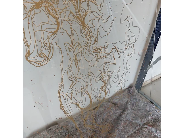 Kunstwerk op glas " wild horse " jonathan antony barber - afbeelding 4 van  6