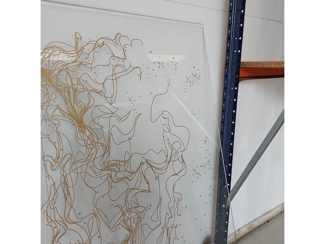 Kunstwerk op glas " wild horse " jonathan antony barber - afbeelding 6 van  6