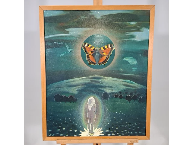 Kunstwerk, pieter dirk torensma, vreemd landschap, 1975 - afbeelding 1 van  7