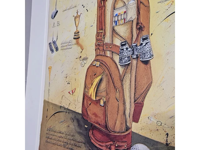 Kunstwerk van kunstenaar dieter portugall - ''golf playing stories'' - afbeelding 4 van  8