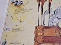Kunstwerk van kunstenaar dieter portugall - ''golf playing stories'' - afbeelding 5 van  8