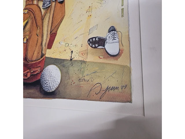 Kunstwerk van kunstenaar dieter portugall - ''golf playing stories'' - afbeelding 7 van  8