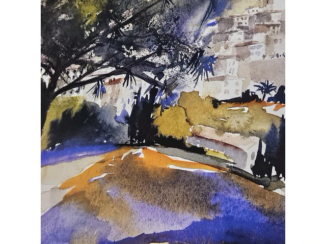 Kunstwerk van kunstenaar hammerle, j. - ''meditteranean village'' - afbeelding 4 van  5