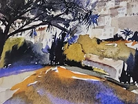 Kunstwerk van kunstenaar hammerle, j. - ''meditteranean village'' - afbeelding 4 van  5