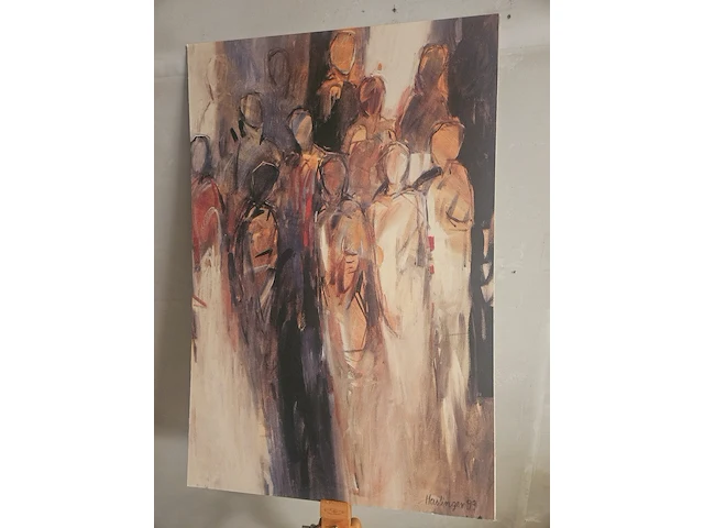 Kunstwerk van kunstenares karin haslinger - ''begegnung iii 1993'' - afbeelding 1 van  4