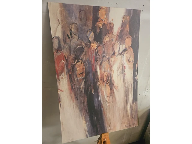 Kunstwerk van kunstenares karin haslinger - ''begegnung iii 1993'' - afbeelding 2 van  4