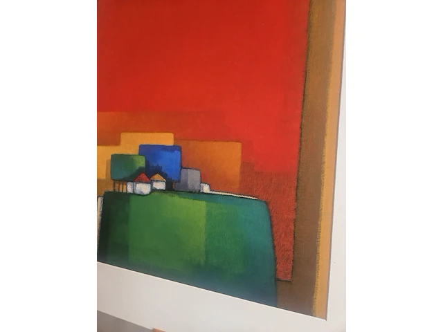 Kunstwerk van kunstenares maria megens - ''rode lucht'' - afbeelding 3 van  5