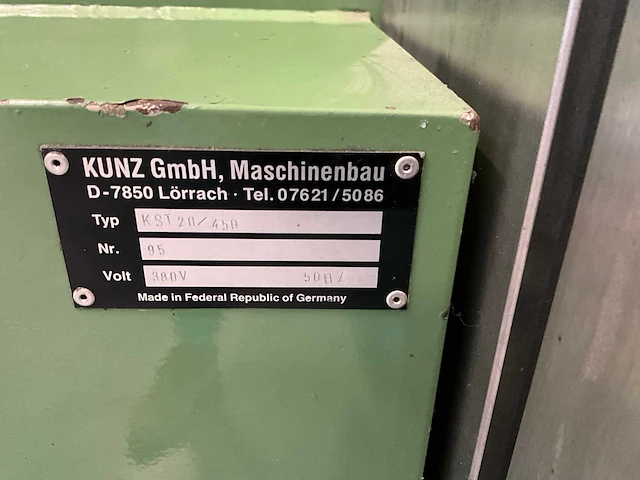 Kunz kst20/450 ponsmachine - afbeelding 13 van  21