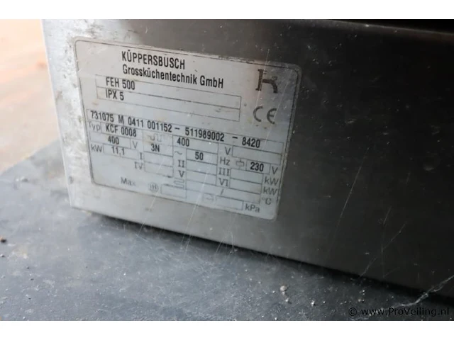 Kupperbusch inductie kookplaat op rvs onderstel - 80x85x75cm - afbeelding 5 van  5