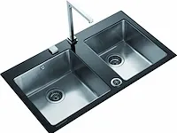 Küppersbusch ese9000.0ge dubbele spoelbak v.v. chrome kraan en druksensor - afbeelding 5 van  12