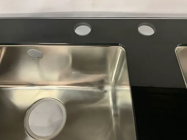 Küppersbusch ese9000.0ge dubbele spoelbak v.v. chrome kraan en druksensor - afbeelding 9 van  12