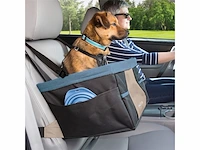 Kurgo rover booster seat verhoogde autostoel met eenvoudige bevestiging voor kleine honden tot 13kg zwart/blauw - afbeelding 4 van  4