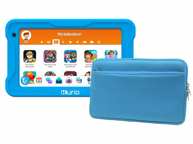 Kurio tab premium kindertablet 7 inch 32gb ouderlijk toezicht android 13 go blauw - afbeelding 3 van  3