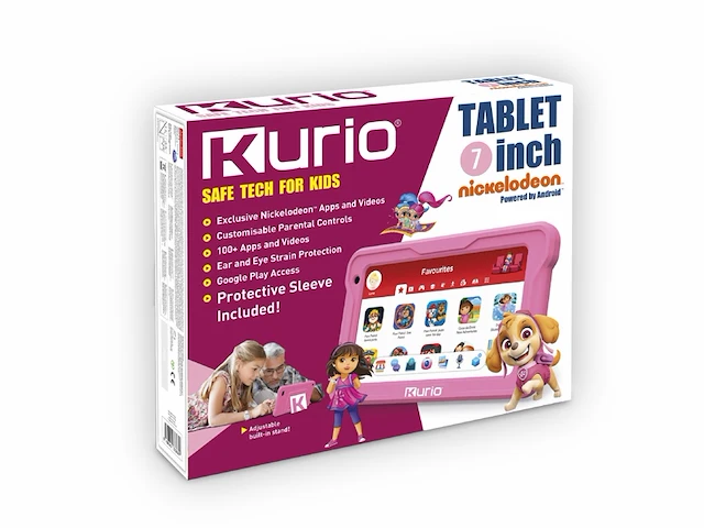 Kurio tab premium kindertablet 7 inch 32gb veilige tablet ouderlijk toezicht roze - afbeelding 3 van  4
