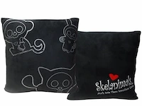 Kussen skelanimals zwart 40 x 40 cm - afbeelding 2 van  2