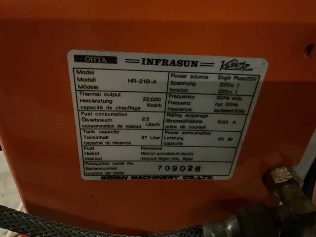 Kusters - hr-218-a kerosine kachel - afbeelding 5 van  5